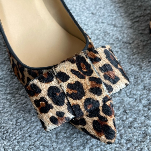 Talbots Dalia Leopard Haircalf Bow Pumps - Picture 4 of 4